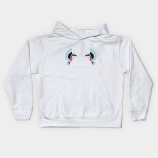 Minimal Bird Design Kids Hoodie